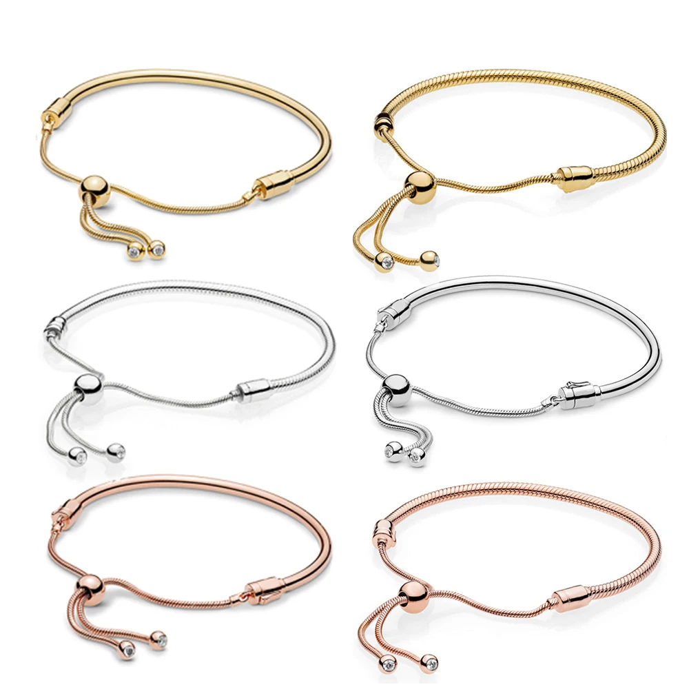 

Shine Kristie 100% 925 Sterling Silver New 2019 Spring Rose Gold Execution Moments Drop In Succession Stay Tuned