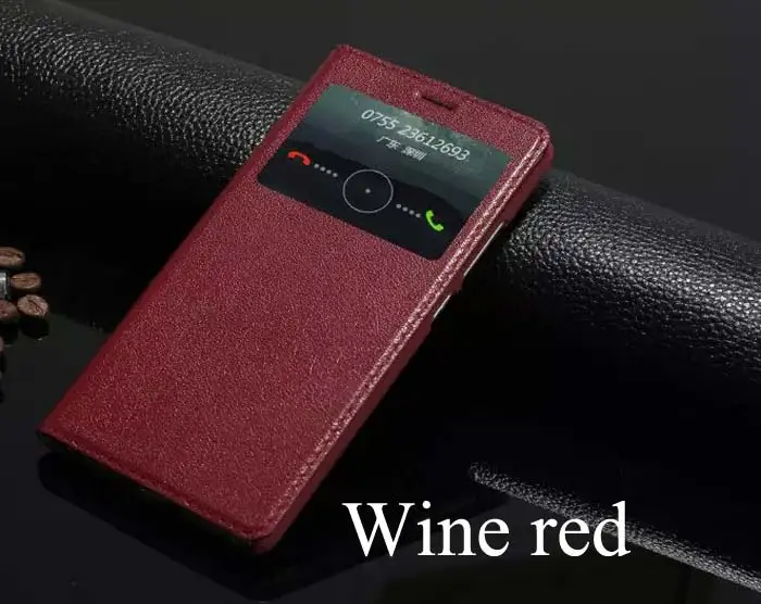Подлинная истинная природа Флип кожаный чехол Huawei Коврики s - Цвет: Wine red