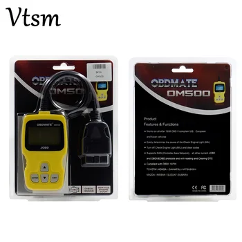 

New Code Readers OBDMATE OM500 JOBD/OBDII/EOBD Code Reader Auto Scanner OM500 Code Scanner For Most Cars Free Shipping