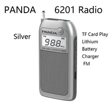PANDA 6201 радио TF карты играть литиевая батарея зарядное устройство пожилых мини карман портативный FM модуляции легче размеры