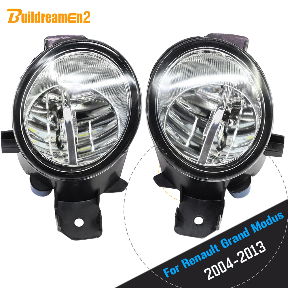 

Buildreamen2 For Renault Grand Modus 2004-2013 Car Accessories 4000LM H11 LED Bulb Fog Light Daytime Running Lamp DRL 12V