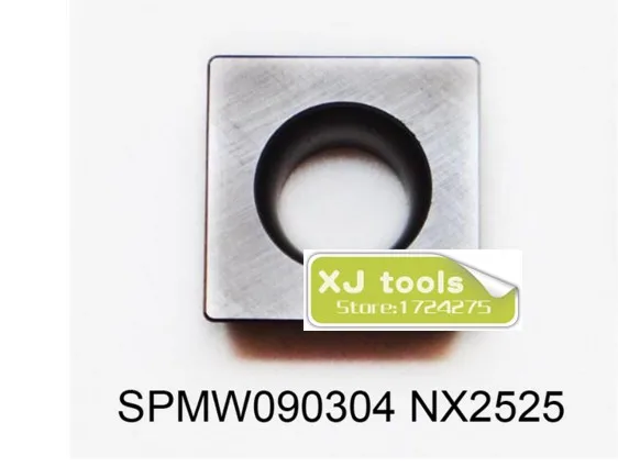 

Free Shipping 10pcs SPMW090304 NX2525/SPMW090308 NX2525/ Indexable carbide inserts in milling cutter SPMW090304/SPMW090308