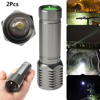 

2pcs 3 Modes Zoomable 3000 Lumens T6 LED Camping Flashlights Adjustable Focus Torch Lamp Light For Camping Hiking