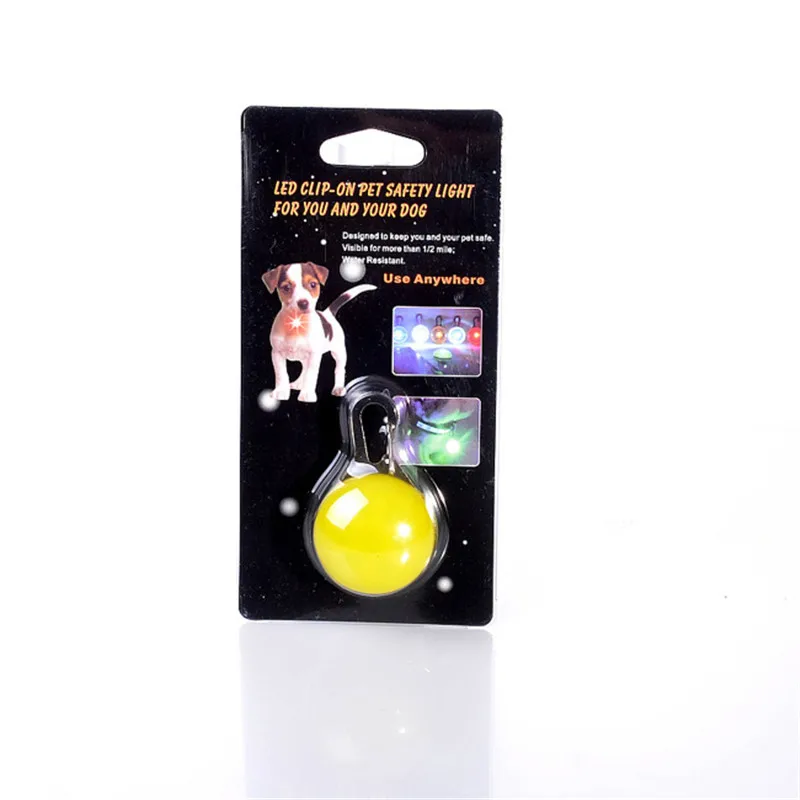 Светодиодный светящийся ошейник для собак Светодиодный светильник светящиеся ошейники товары для домашних собак и котов аксессуары для домашних животных - Цвет: Yellow