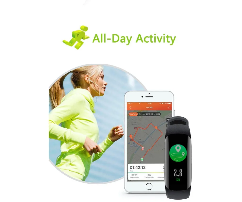 MOCRUX Z17C Fitness Bracelet Color Screen IP67 Waterproof Heart Rate Smart Band with Blood oxygen monitor GPS activity tracker  (7)
