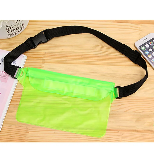 Three layer Sealed Outdoor Waterproof Waist Bag PVC Swimming Drifting
