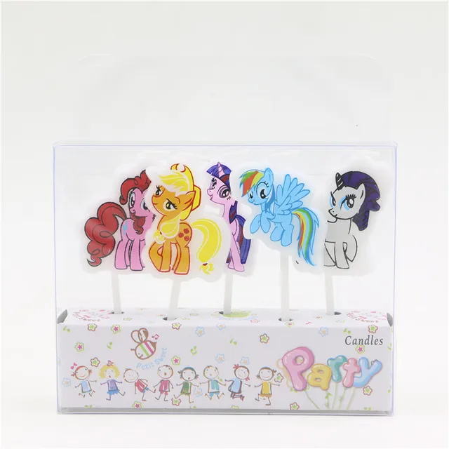 My Little Pony Drukowane Kreskówki świece Urodziny Dekoracje