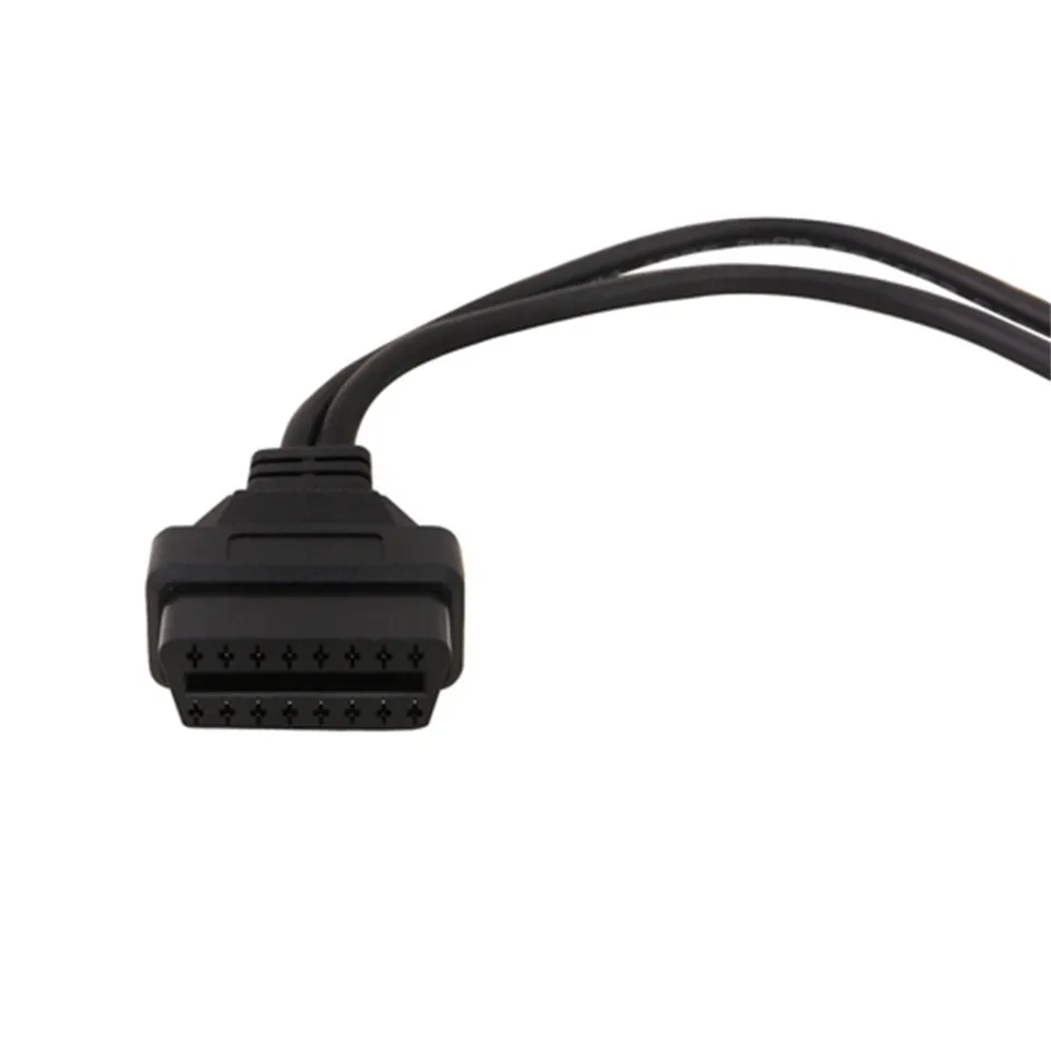 Для VAG COM KKL 2P + разъем OBD OBDII для Audi 2x2 к OBD2 16 контактный гнездовой диагностический