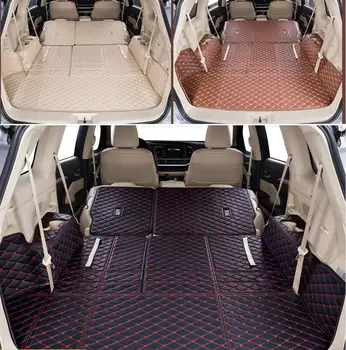 

fiber leather car trunk mat for toyota highlander 2013 2014 2015 2016 2017 2018 2019 Kluger car accessories