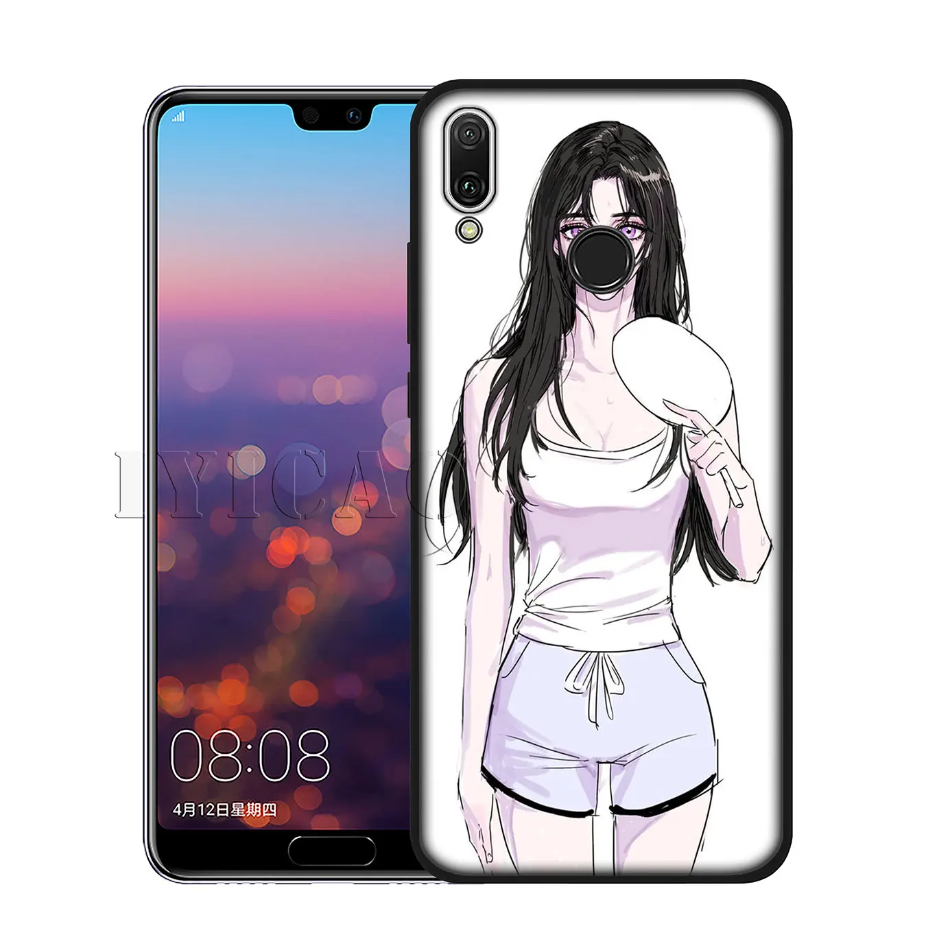 7 Iyicao аниме девочка мультфильм японский силикон мягкий чехол для huawei Y7 Y6 Prime Y9 Honor 8C 8X8 9 10 Lite 6A 7C 7X 7A Pro - Цвет: 7