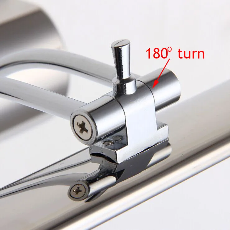 LED Mirror Front Light 7W 5W SMD 5050 3014 bathroom modern pouplar Bath Wall Lamp Stainless Steel White/warm white black wall lights