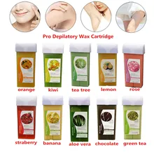 100 г восковой картридж для депиляции рулон на горячей восковой картридж для депиляции нагреватель воском удаление волос на теле оранжевый F3.15
