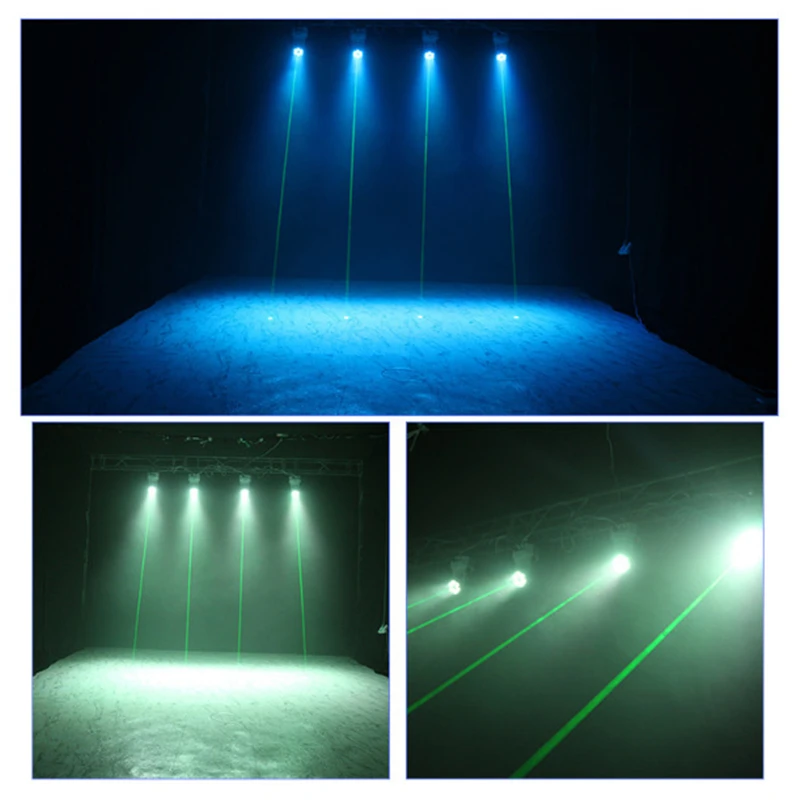 Sharelife 6 объектив 8 Вт RGBW светодиодный смешанный 500 mw зеленый лазерный луч DMX проектор с перемещающейся головкой свет DJ для сцена на вечеринках