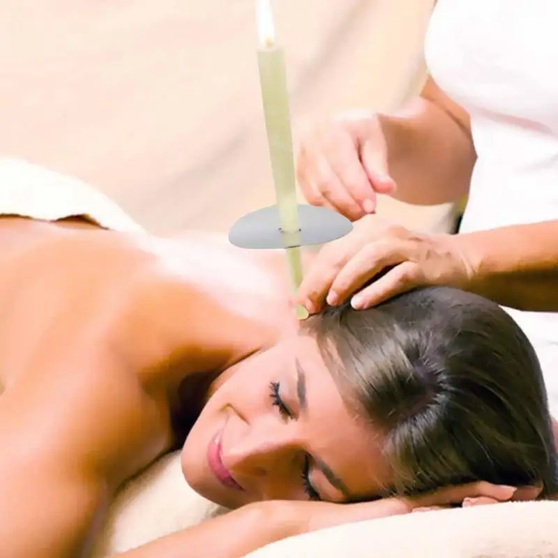 

2pcs Ear Candling Therapy Coning Beewax Natural Ear Candles Ear Candling Therapy Body SPA Face Lift Tool