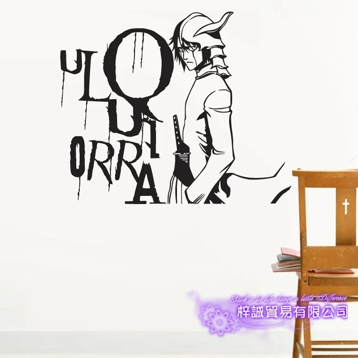 DCTAL BLEACH Ulquiorra Cifer Car Decal Wall Sticker Cartoon Fans Vinyl Wall Stickers Car Decal Decor Home Decorative