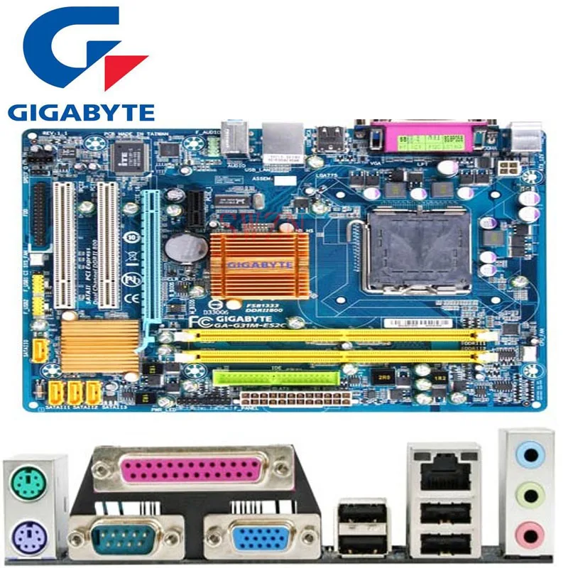 original Used Desktop motherboard For Gigabyte GA-G41M-ES2L G41 support LGA 775 2*DDR2 support 8G 4*SATA2 USB2.0 Micro ATX original gigabyte ga g41m es2l desktop motherboard g41m es2l g41 lga 775 ddr2 8g sata2 usb2 0 micro atx 100% fully test