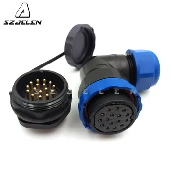 

SD28TA-ZM, Waterproof connector 16pin plugs and sockets, IP67, LED power cable connector ,Aviation connectors