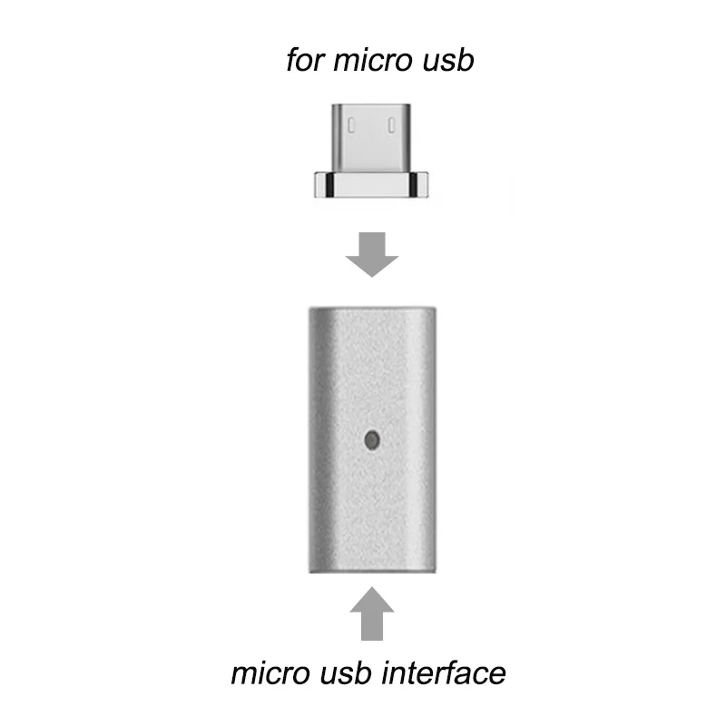 Micro USB Магнитный адаптер типа c зарядное устройство конвертер Usb магнитный разъем USBC для Oneplus Xiaomi samsung зарядки Android - Цвет: micro to android