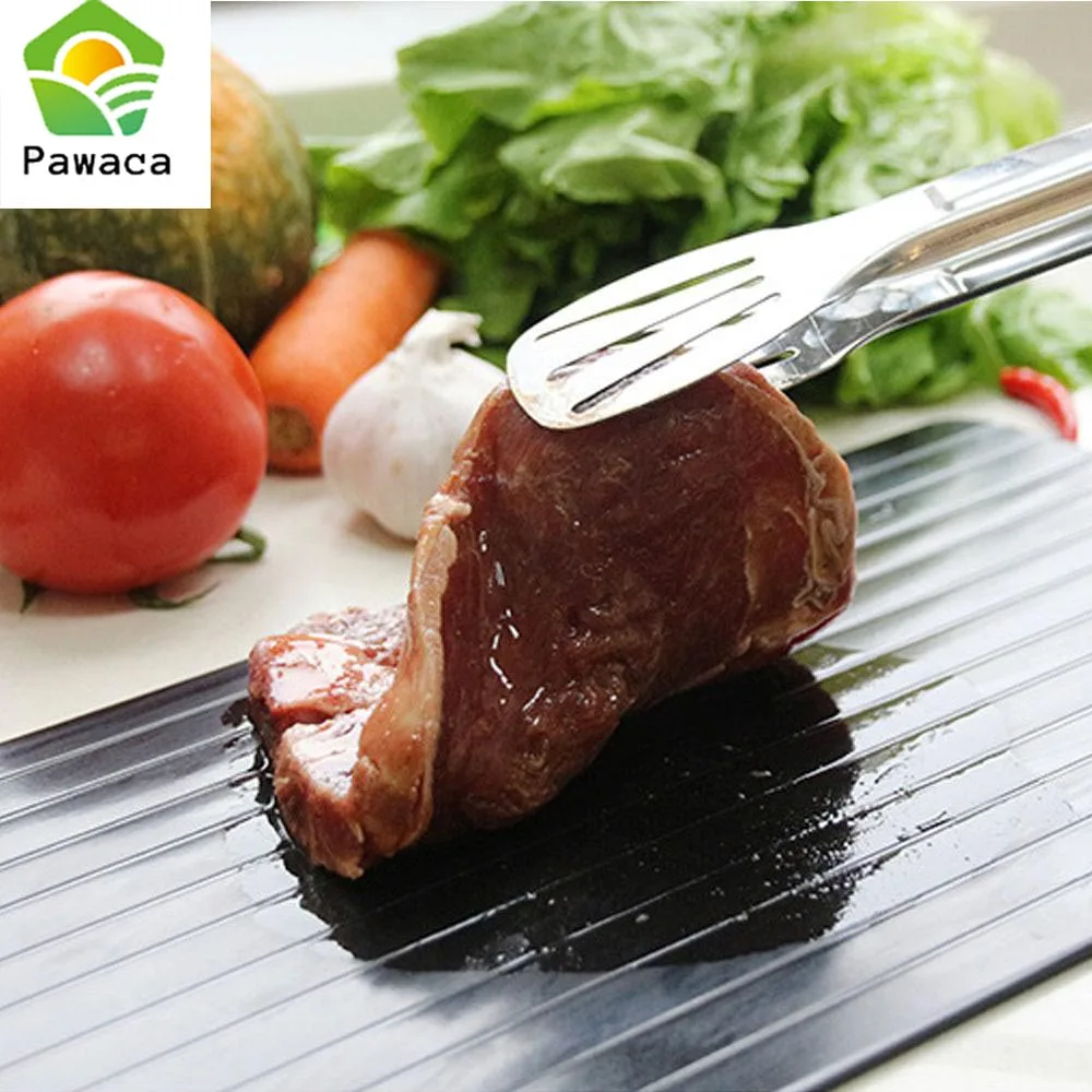 Defrosting Tray Fast Thaw Frozen Food Meat Fish Defrost chopping board Rapid Safety Thawing Plate S M L | Дом и сад