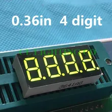 0,36 дюймов 4 бит зеленая цифровая трубка дисплей 7 сегментов общий анод для часы «сделай сам» 0,3" 0.36in цифровой дисплей