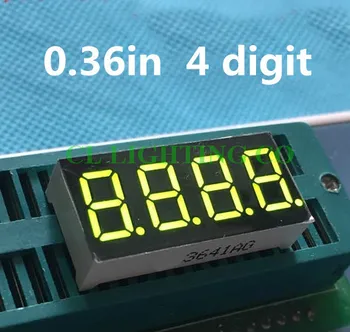 

0.36 inch 4 Bit GREEN Digital Tube LED Display 7 Segment Common anode For DIY Clock 0.36" 0.36in digital display
