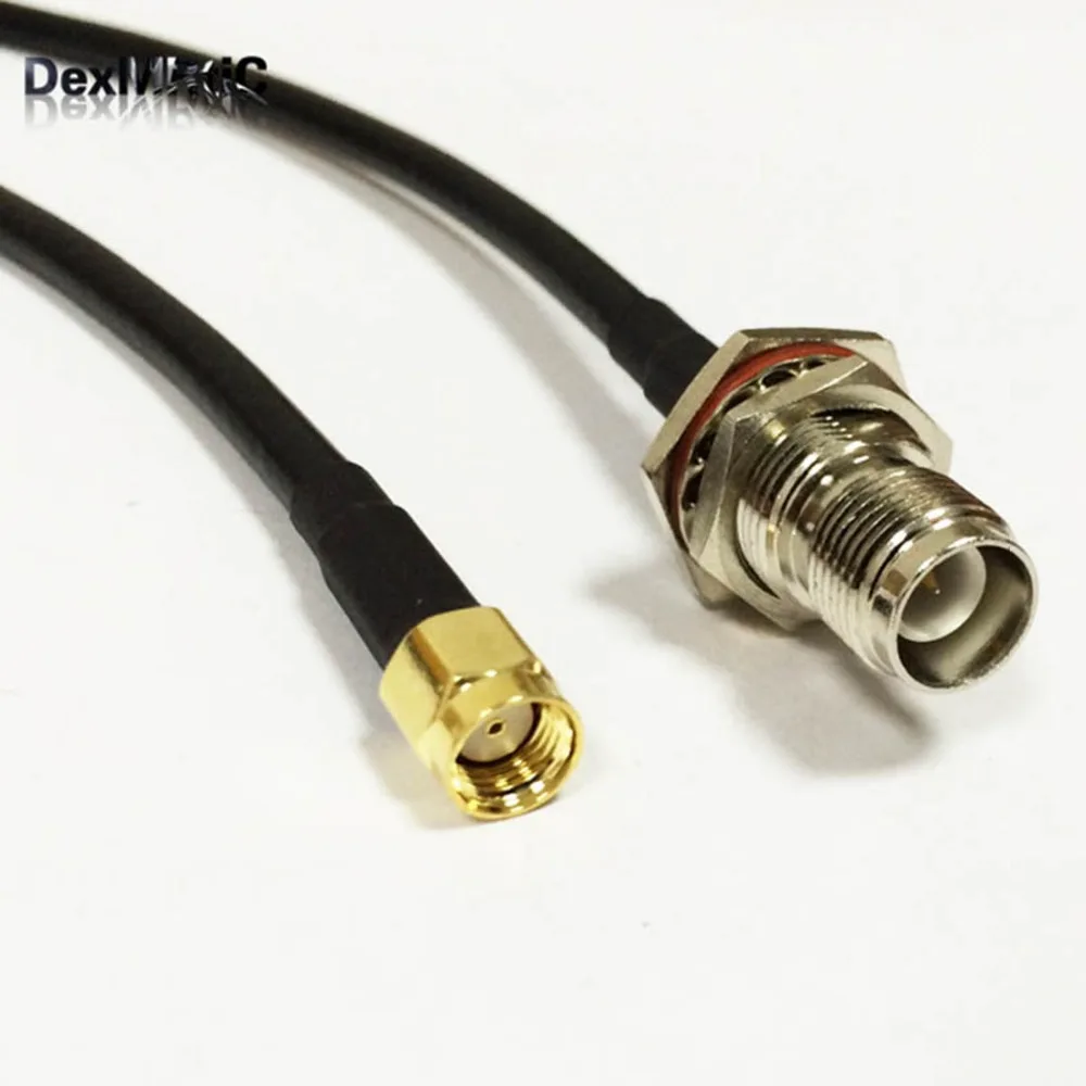 1 шт. РЧ коаксиальный кабель RG58 RP SMA штекер для TNC гнездо переходник