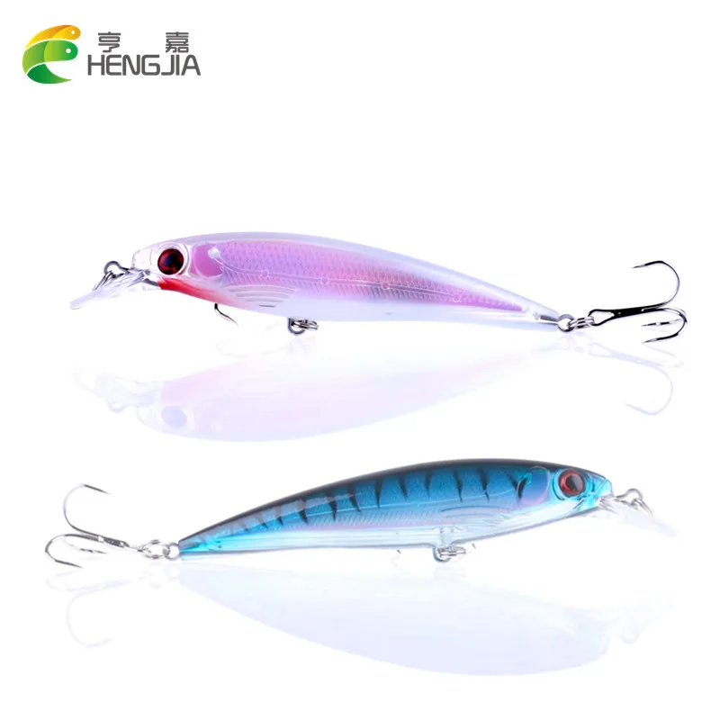  HENGJIA 2pcs hot fishing lure hard bait 107mm 14.1g quality professional minnow isca artificial swi