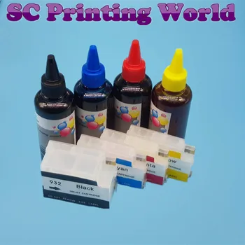 

Refill Ink Kit Full Ink Cartridge Compatible For hp 932 933XL OfficeJet 6100 6600 6700 7110 7610 7612 Printers