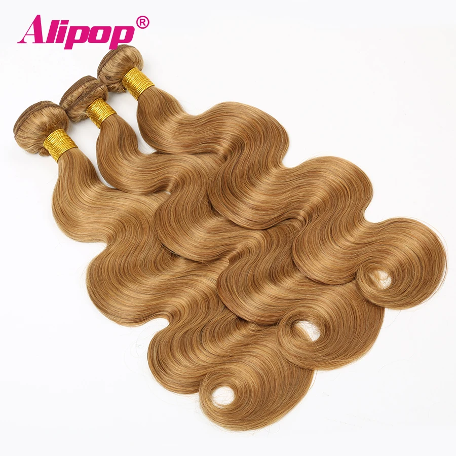 Honey Blonde Bundles Weave Body Wave Hair Bundles Deals 100% Human Hair Bundles Weave Hair Extenstions Alipop Non Remy (19)