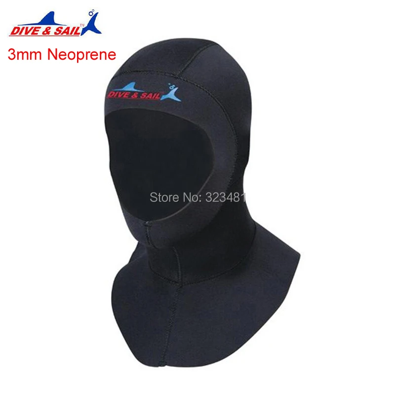 DIVE SAIL 3mm Neoprene Scuba Snorkeling Diving Hoods Cap Hat Head Cover