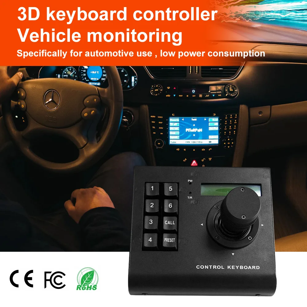 Anxinshi 3-Axis 3D Mini Joystick Keyboard Controller RS485 Pan