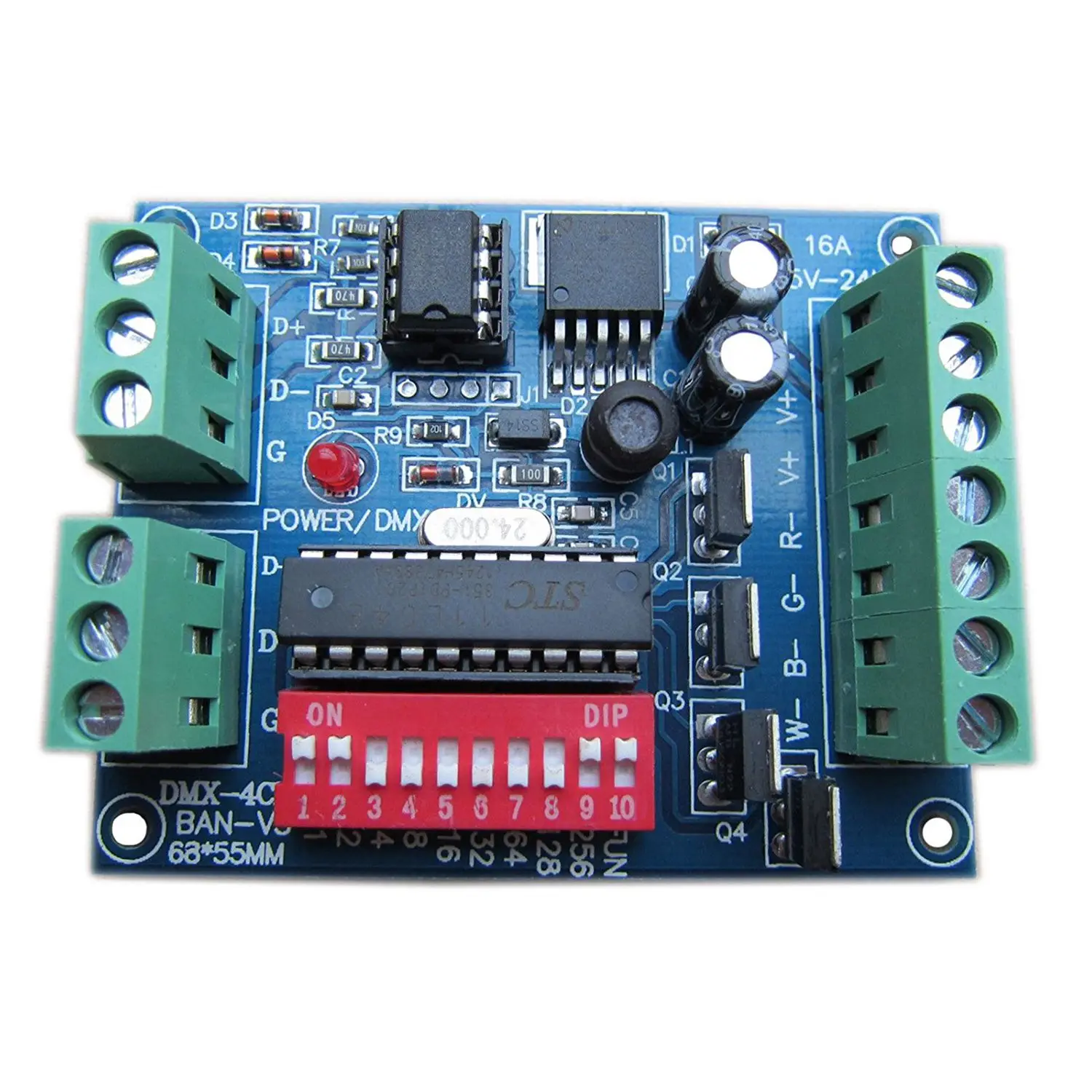 

MYLB-DMX512 Decoder 4CH Channel 16A RGBW Controller CMOS Output