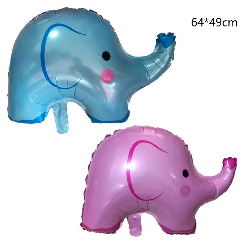 

1pcs 64*49cm baby shower girl boy animal Elephant Balloon Carton Animal theme helium globo birthday Party decorations Kids Toys
