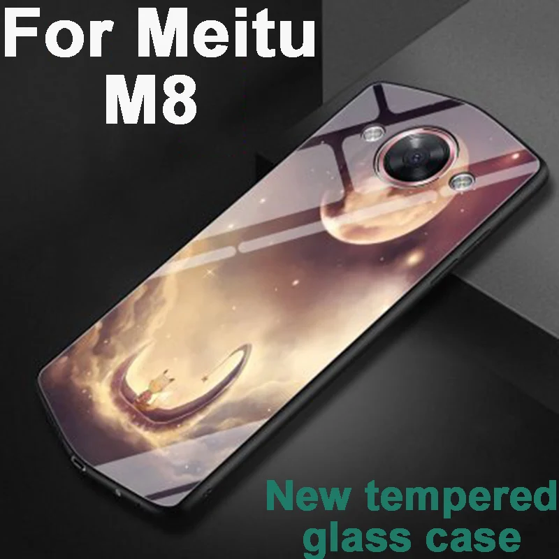 5 2 &quotМодный мультяшный чехол для Meitu M8 M 8 MP1603 стеклянный телефона из закаленного