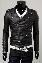 Spring autumn 2017 new men s leather jacket men leather bomber biker leather jackets for men