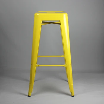 

Free Shipping 75cm Powder Coated Stool Yellow Color