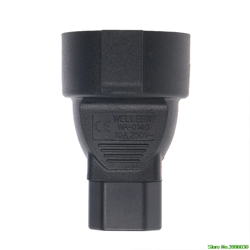 Свинцовый блок питания IEC 320 C14 на CEE 7/7 Европейский адаптер для женщин с