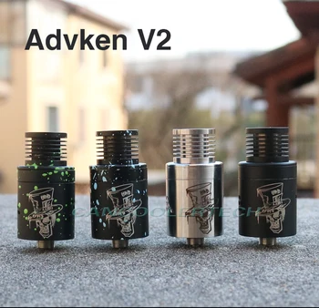 

Fast free ship from US 100% Original Mad Hatter V2 RDA by Advken rebuidalble atomizer Velocity style deck
