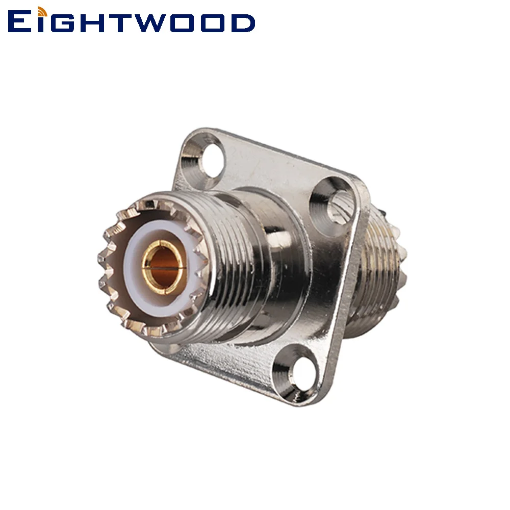 Eightwood UHF к UHF RF коаксиальный адаптер панель UHF гнездо женский UHF гнездо Женский Разъем для радиоантенны