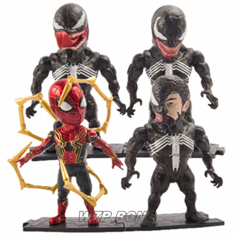

4Pcs/set Avengers Endgame Super Hero Spider-Man Venom Figurine Dolls Toys PVC Action Figure Decoration Model Toy Christmas Gift