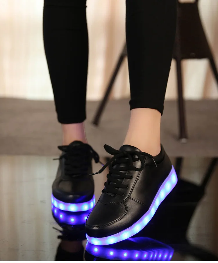 KRIATIV USB Charger Lighted shoes for Boy&Girl glowing sneakers Light Up trainers Kid Casual Luminous Sneakers led slippers slippers for boy