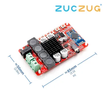 

50W+50W TDA7492 CSR8635 Wireless Bluetooth 4.0 Audio Receiver Amplifier Board NE5532 Preamp