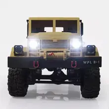 Новое поступление 1:16 RC военный грузовик мини внедорожник RTR металлическая подвеска луч Яркий светодиодный 4WD RC Гусеничный