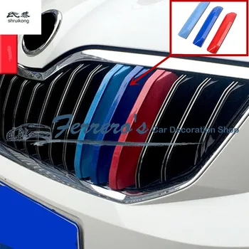 

3pcs/lot ABS 3 colors Car Front Grille Reflective For Skoda Octavia A7 2015-2017 / Rapid 2013-2017 / Rapid Spaceback /YETI