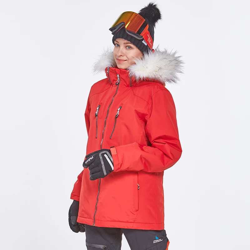 Женская зимняя куртка для катания на лыжах, сноуборде, водонепроницаемая ветрозащитная куртка, уличная лыжная одежда, женская теплая одежда