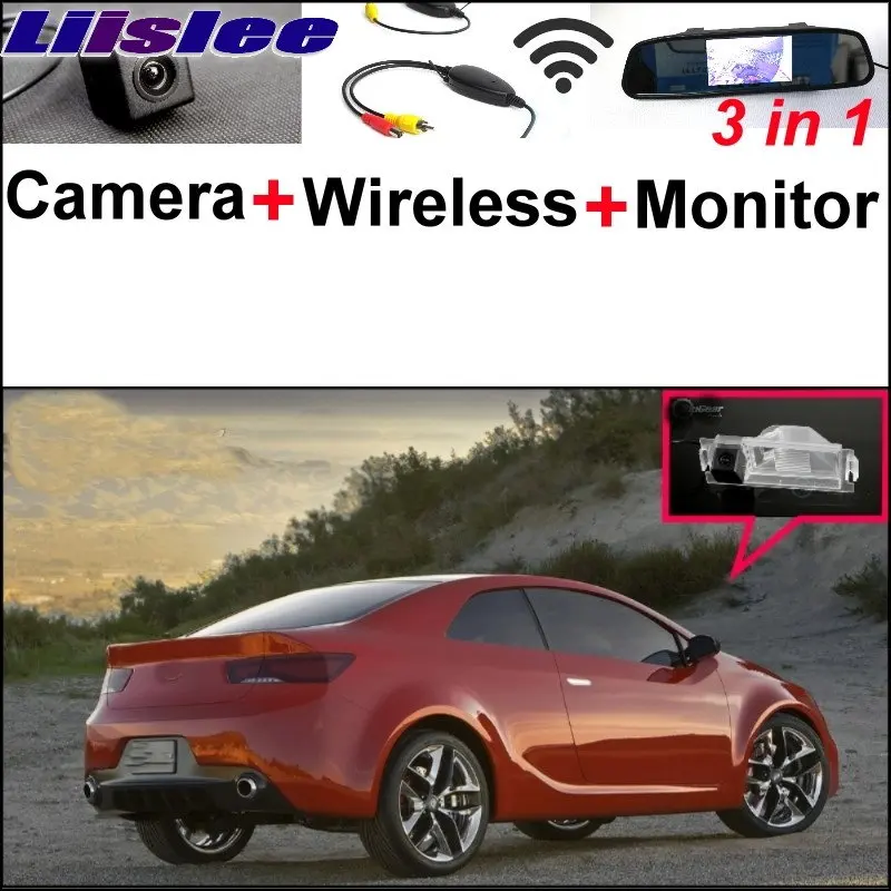 

Liislee For KIA Shuma Coupe 2011~2017 3 in1 Special Rear View Camera + Wireless Receiver + Mirror Monitor Easy DIY arking System