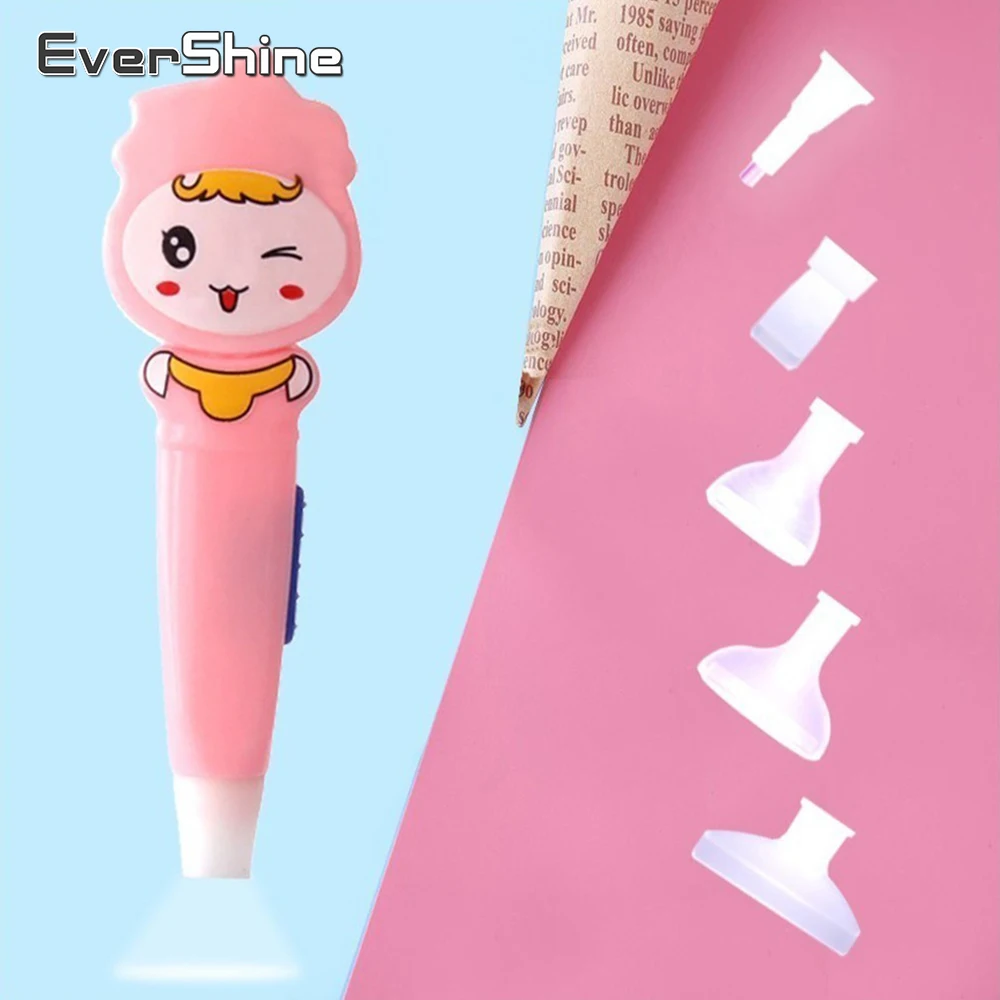 EverShine Diamond Painting Accessories Quick Paste Rhinestones Tools Embroidery Glowing Pen 5 Replaceable Heads | Дом и сад