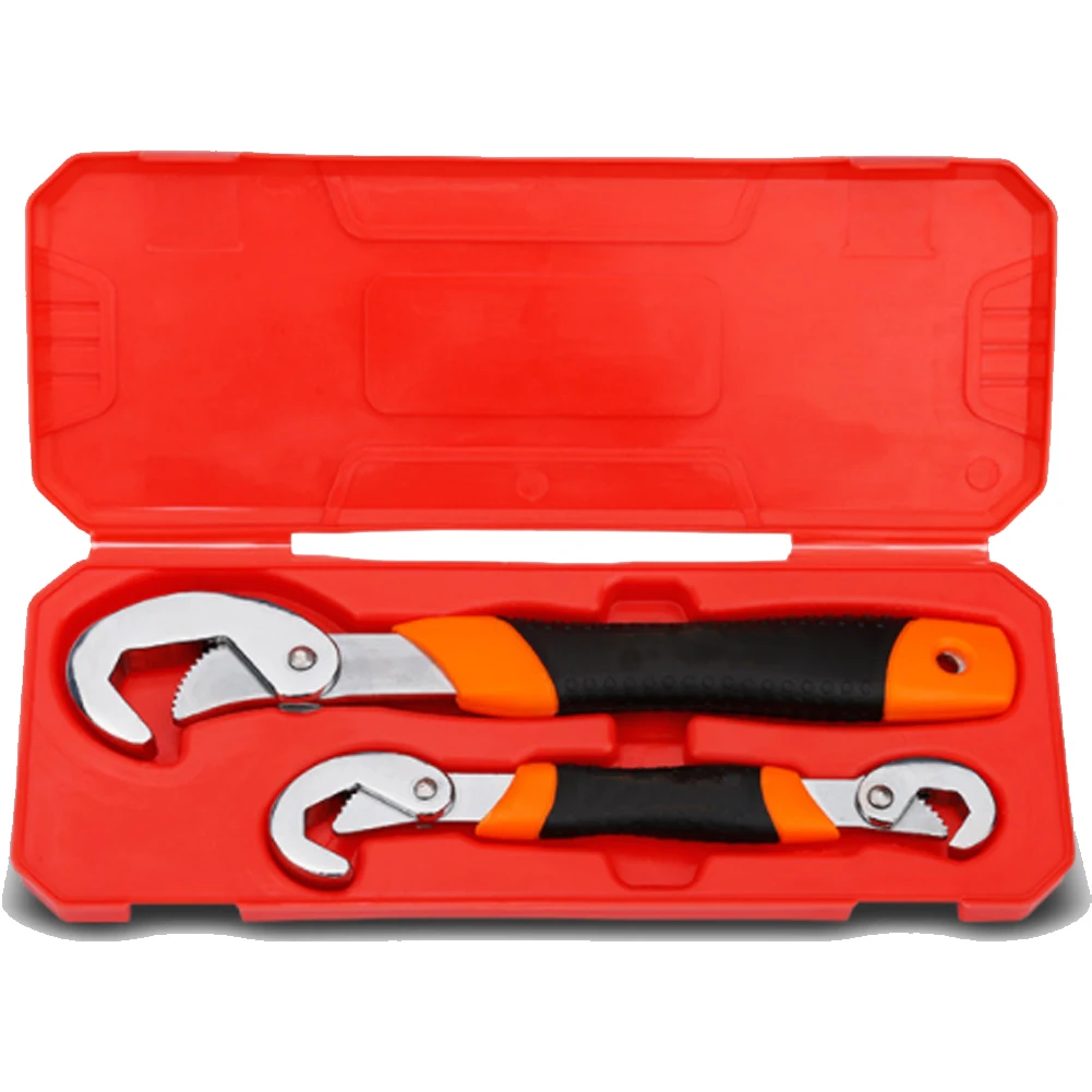 

2pcs Locking Pipe Wrench Tools Set Auto Snap Grip Adjustable 6-32mm Spanner Installation Removal Household Tool for Screw Nut