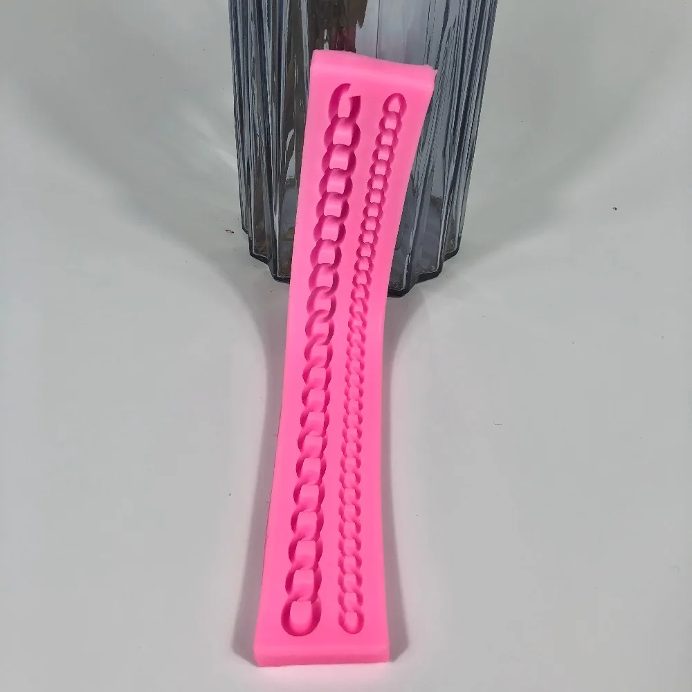 3D Bag Chain Shaped  Silicone Fondant Lace Mold  DIY Chocolate Cake Mold Baking Tools 4