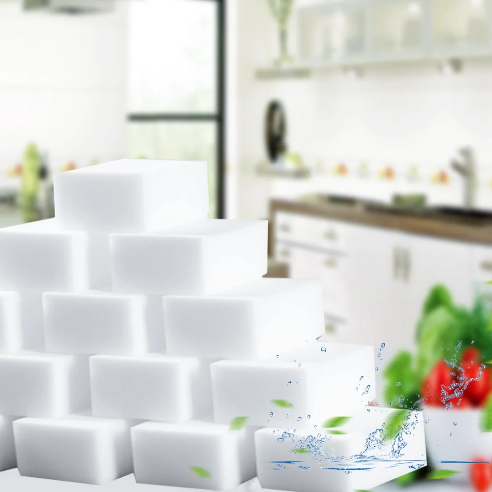 

20 Pcs/lot Magic Sponge Eraser Kitchen Cleaning Brush Melamine Cleaner for Kitchen Bathroom Cleaning Nano Sponges 10x6x2cm